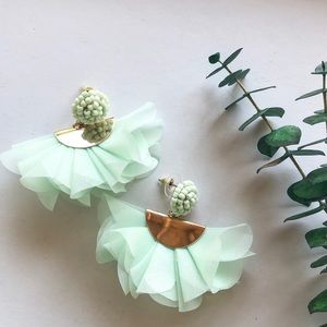 Mint Statement Earrings